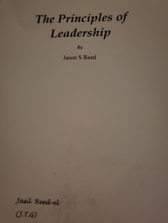 Cover of The Principles of Leadership 