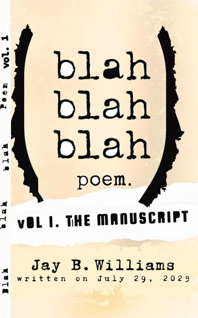 Cover of Blah blah blah Poem. Vol 1.