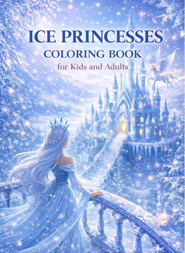 Cover of ICE PRINCESSES Coloring Book