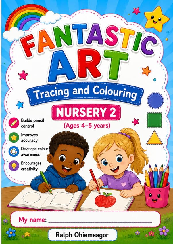 Cover of Fantastic Art Tracing and Colouring