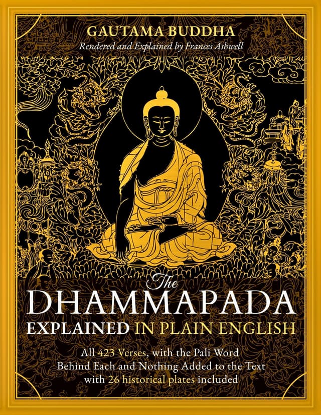 Cover of The Dhammapada Explained in Plain English
