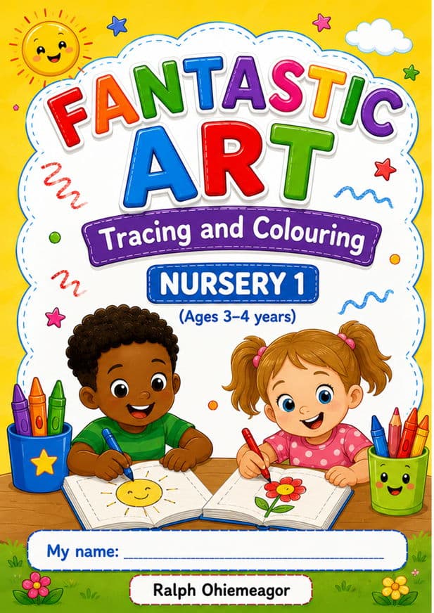 Cover of Fantastic Art Tracing and Colouring