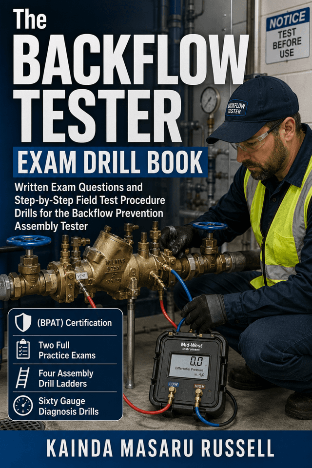 Cover of The Backflow Tester Exam Drill Book