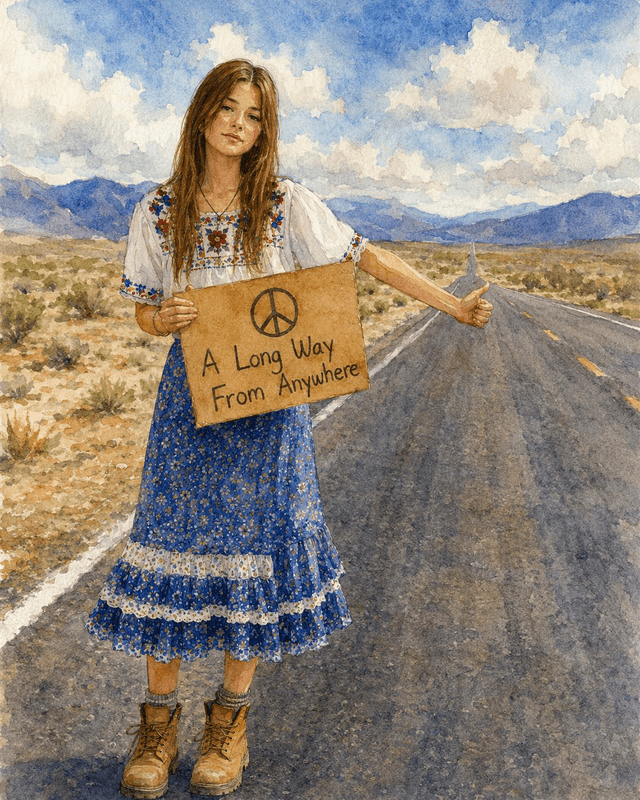 Cover of A LONG WAY FROM ANYWHERE